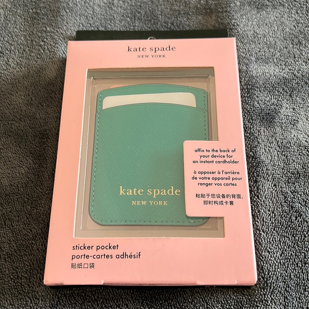 Kate Spade Fiji Green Phone card pocket